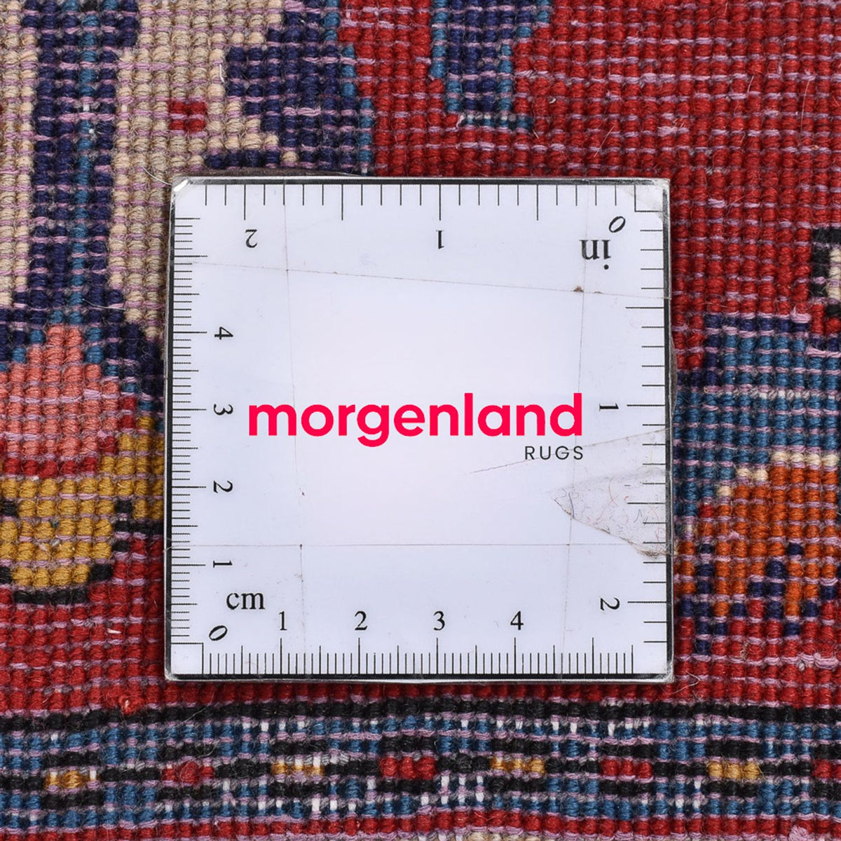 Persisk tæppe - Nomadisk firkantet  - 53 x 53 cm - rød