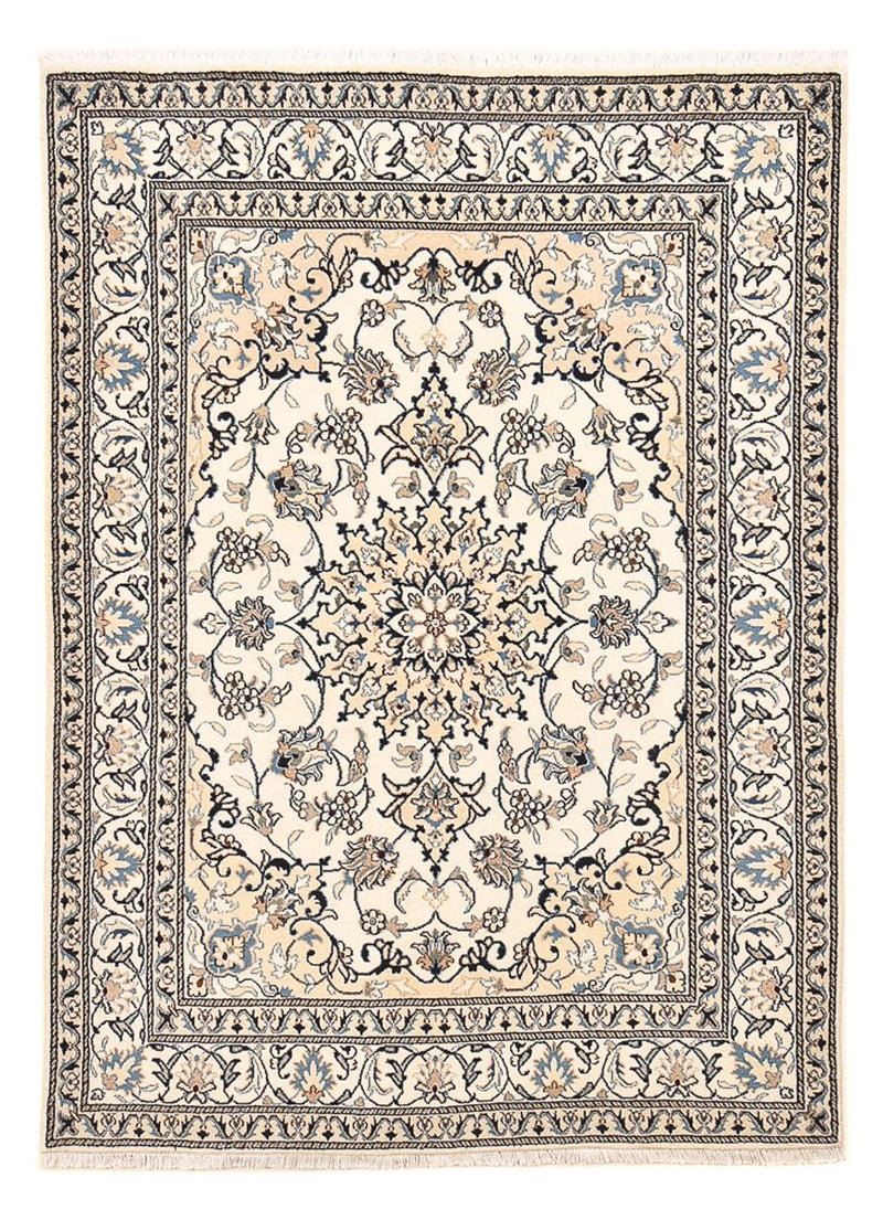 Persisk tæppe - Nain - 202 x 149 cm - grå