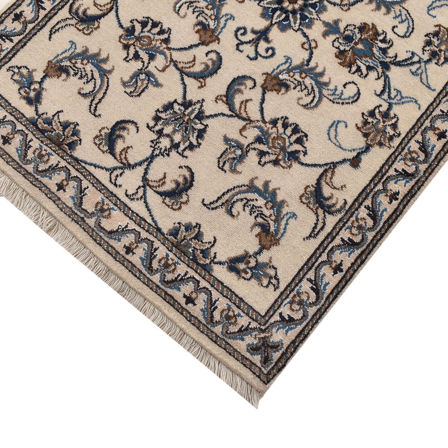 Løber Persisk tæppe - Nain - 311 x 79 cm - beige