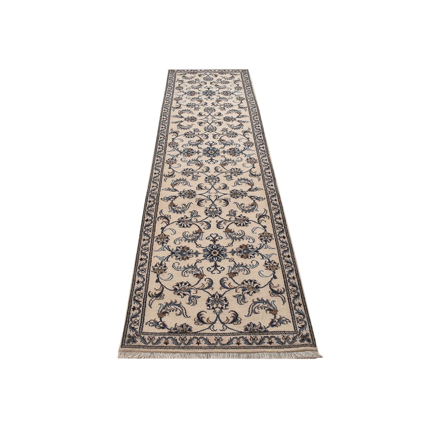 Løber Persisk tæppe - Nain - 311 x 79 cm - beige