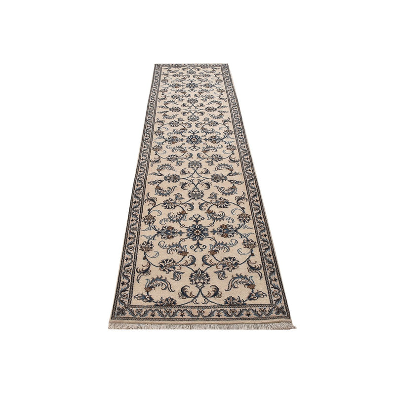 Løber Persisk tæppe - Nain - 311 x 79 cm - beige