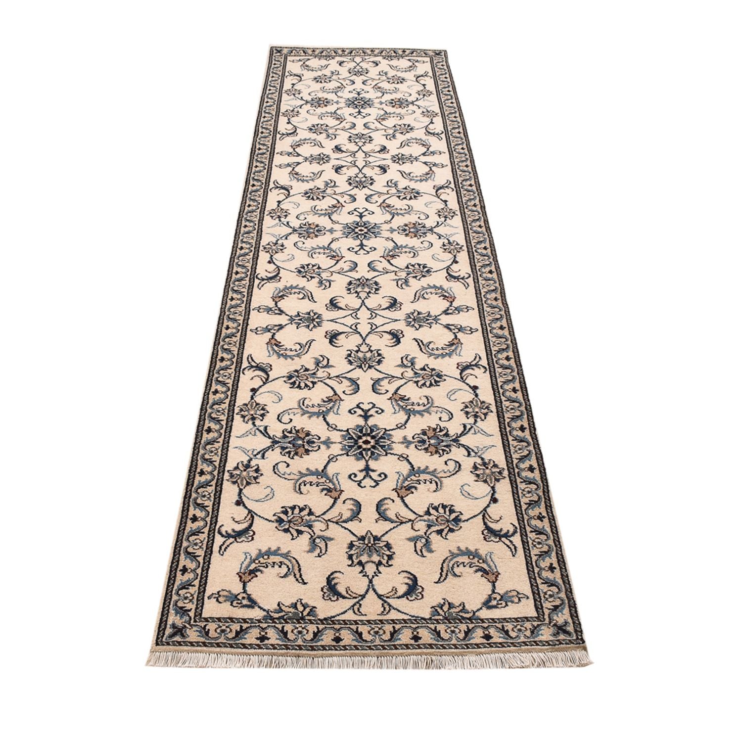Løber Persisk tæppe - Nain - 297 x 79 cm - beige