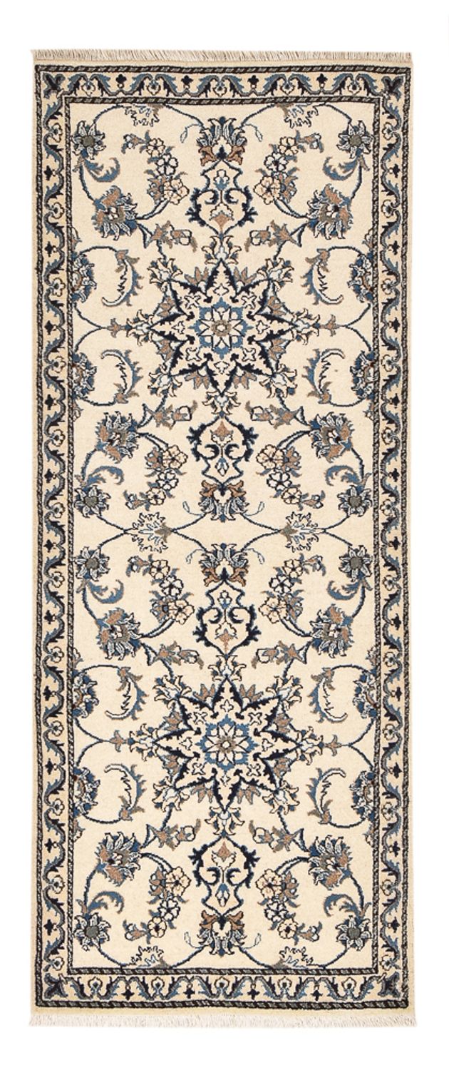 Løber Persisk tæppe - Nain - 204 x 80 cm - beige