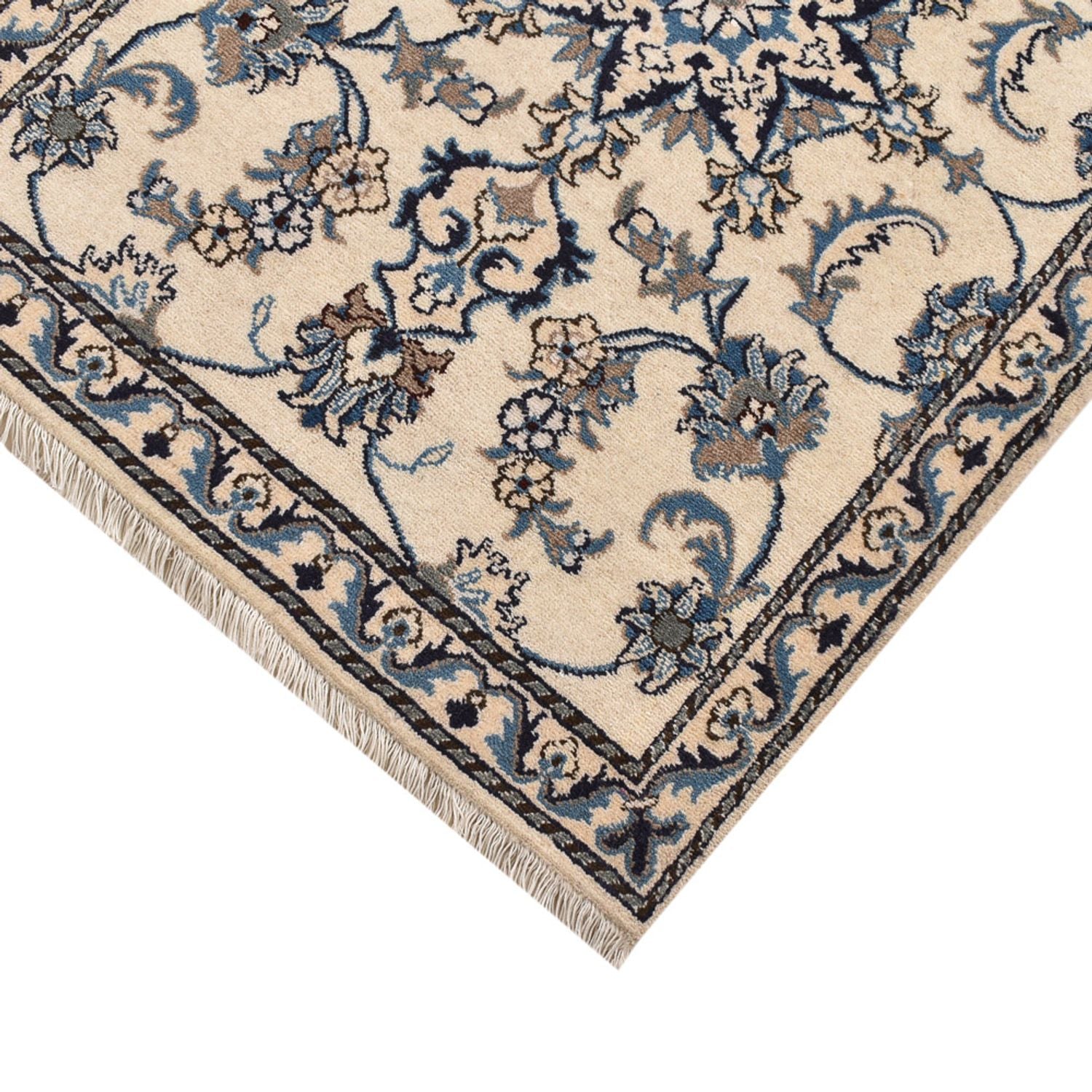 Løber Persisk tæppe - Nain - 204 x 80 cm - beige