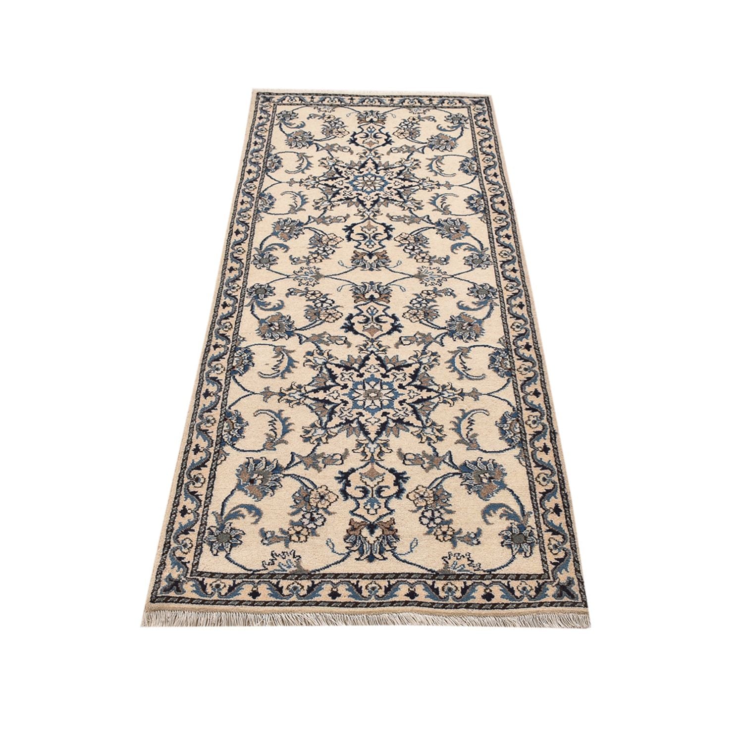 Løber Persisk tæppe - Nain - 204 x 80 cm - beige