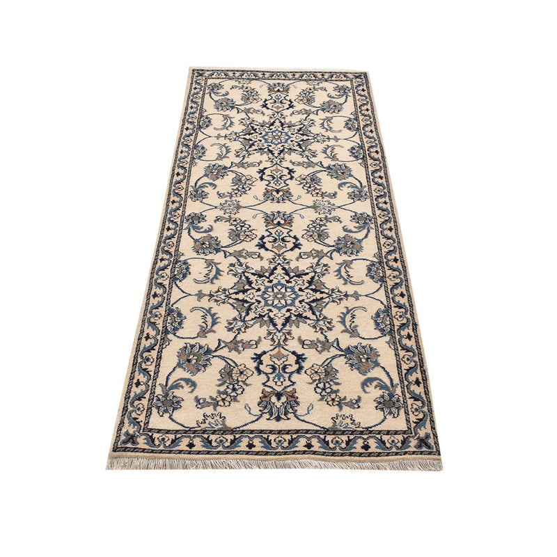 Løber Persisk tæppe - Nain - 204 x 80 cm - beige