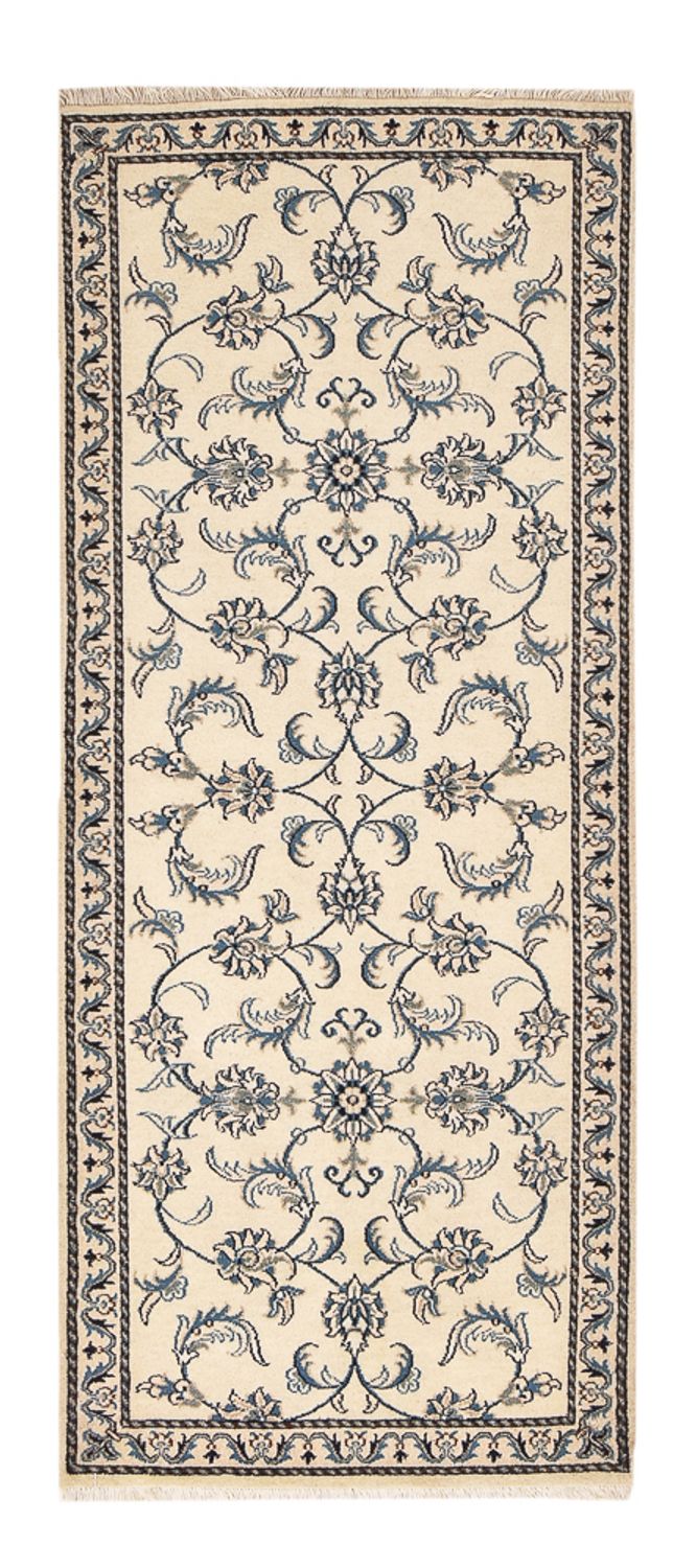 Løber Persisk tæppe - Nain - 200 x 80 cm - beige