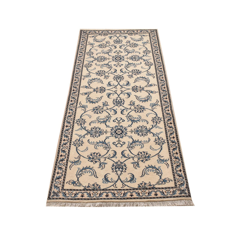 Løber Persisk tæppe - Nain - 200 x 80 cm - beige