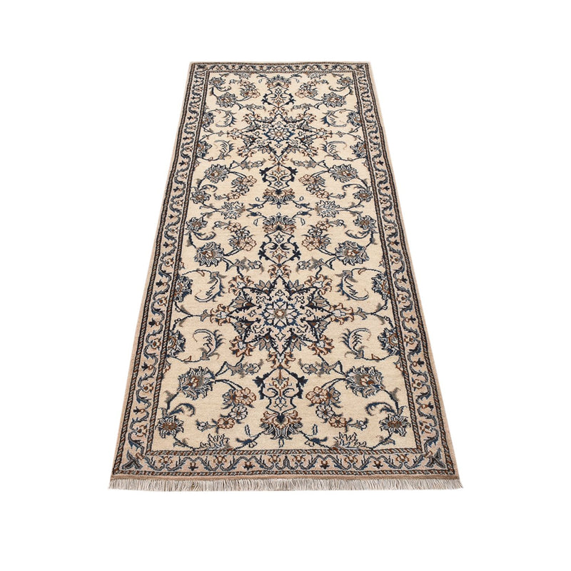 Løber Persisk tæppe - Nain - 205 x 79 cm - beige