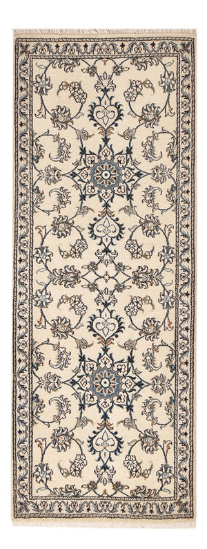 Løber Persisk tæppe - Nain - 201 x 77 cm - beige