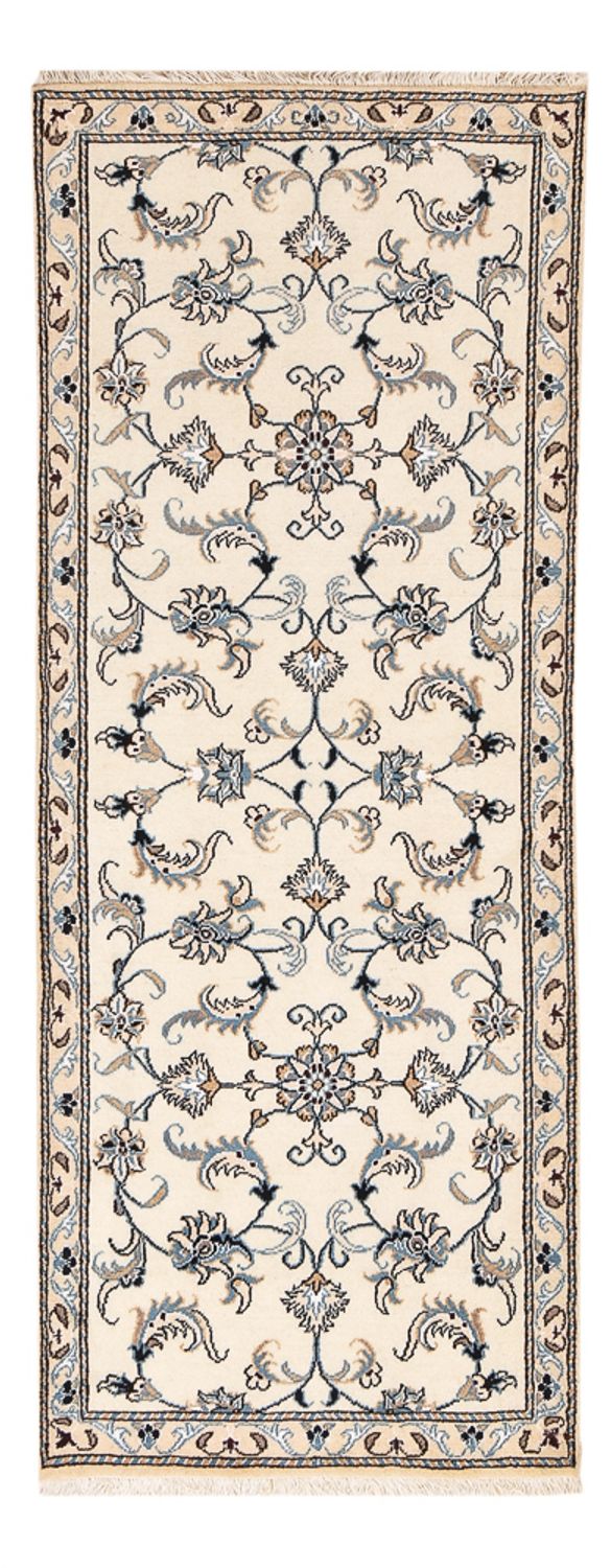 Løber Persisk tæppe - Nain - 200 x 80 cm - beige