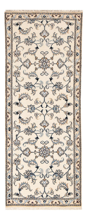 Løber Persisk tæppe - Nain - 200 x 80 cm - beige