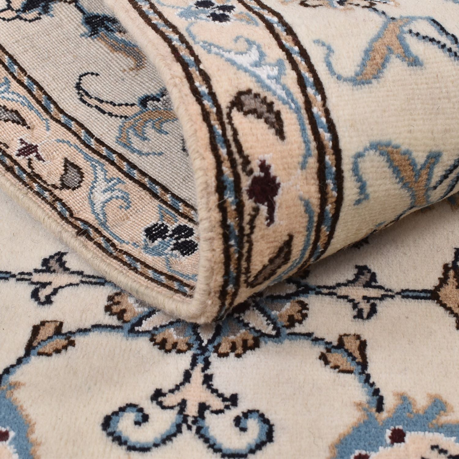 Løber Persisk tæppe - Nain - 200 x 80 cm - beige