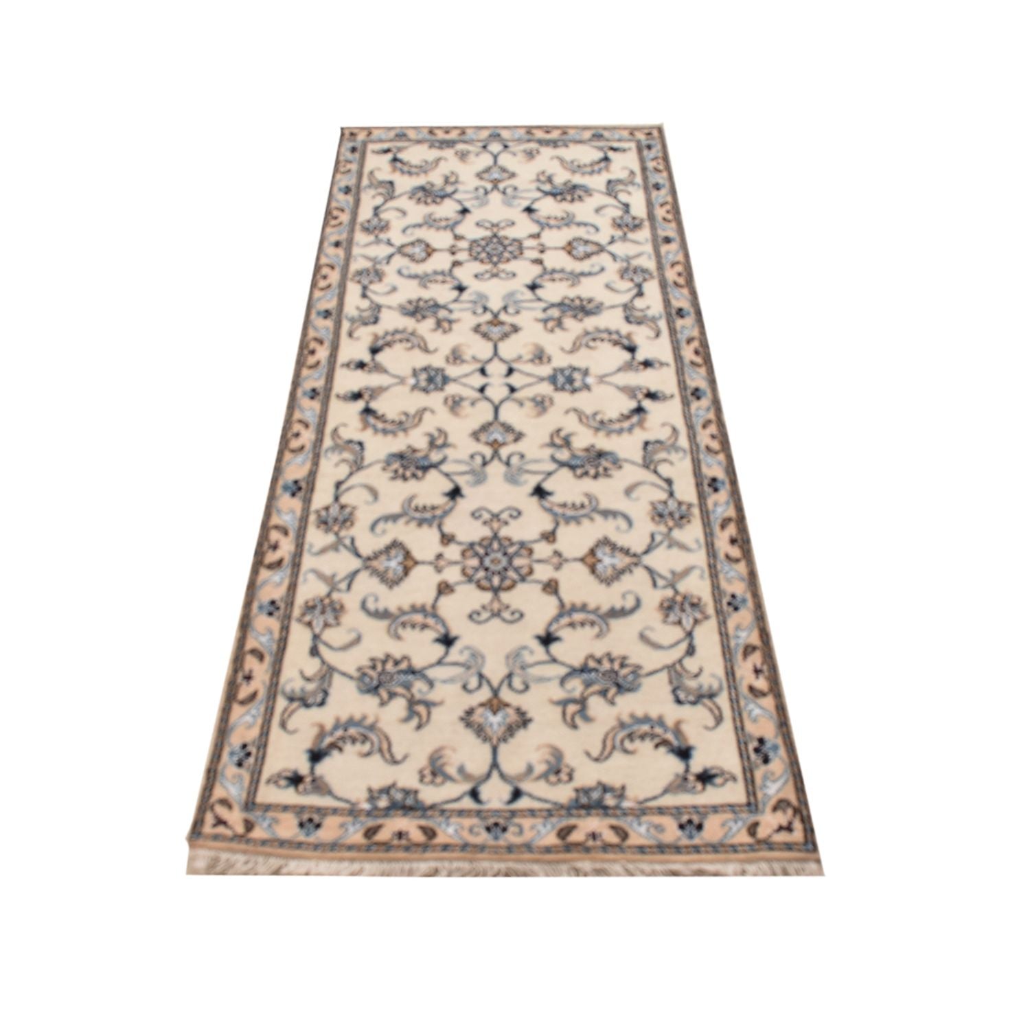 Løber Persisk tæppe - Nain - 200 x 80 cm - beige