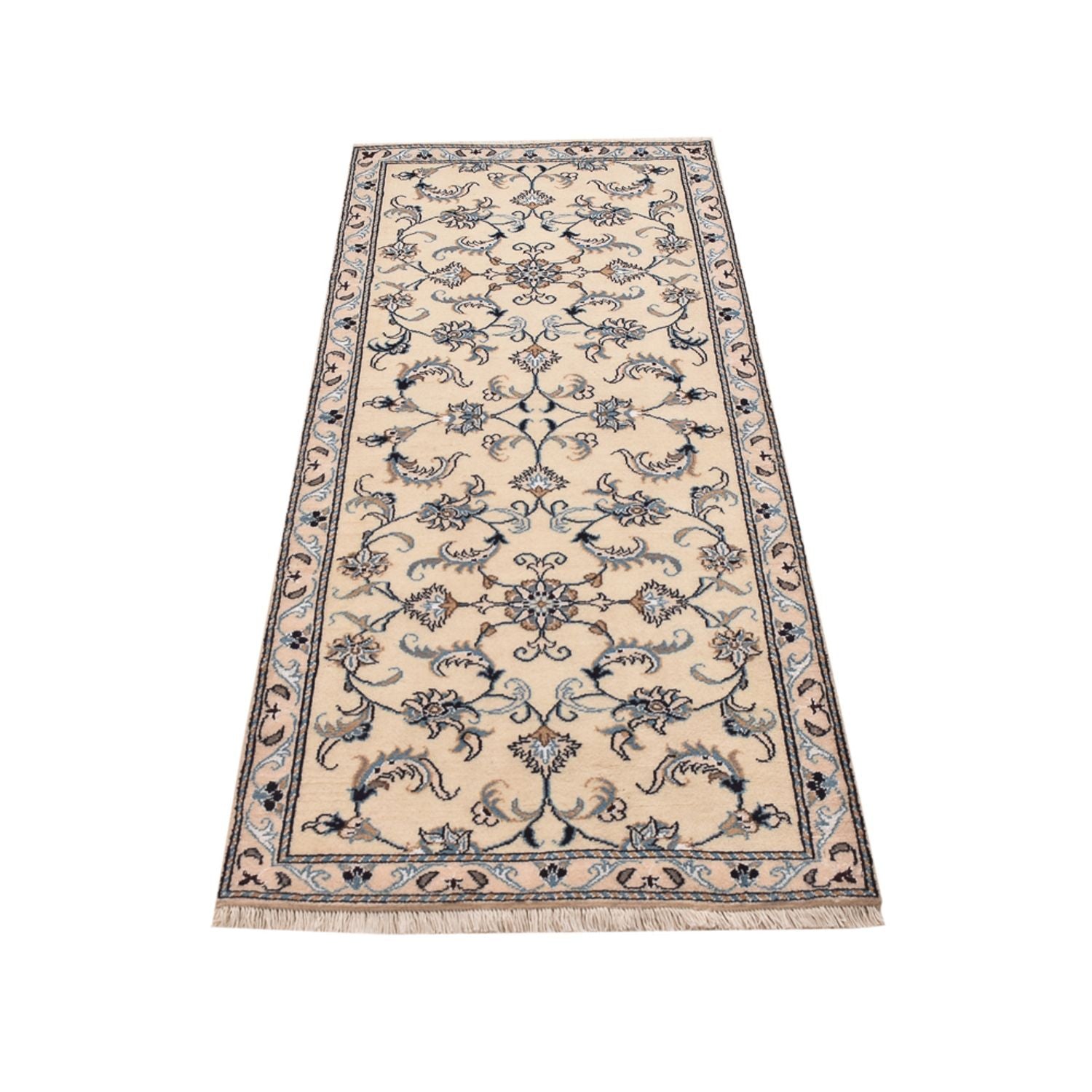 Løber Persisk tæppe - Nain - 193 x 80 cm - beige