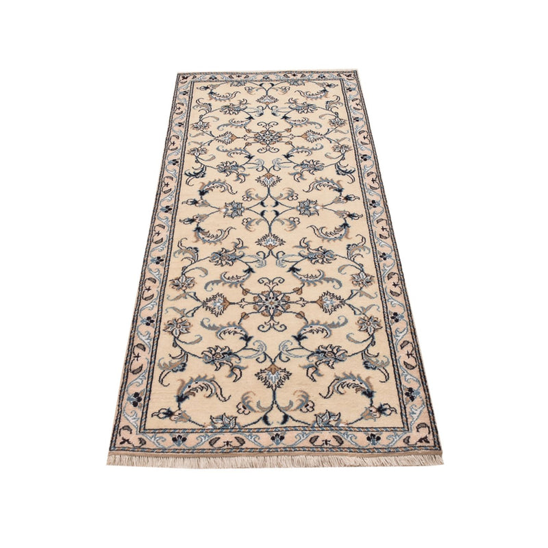 Løber Persisk tæppe - Nain - 193 x 80 cm - beige