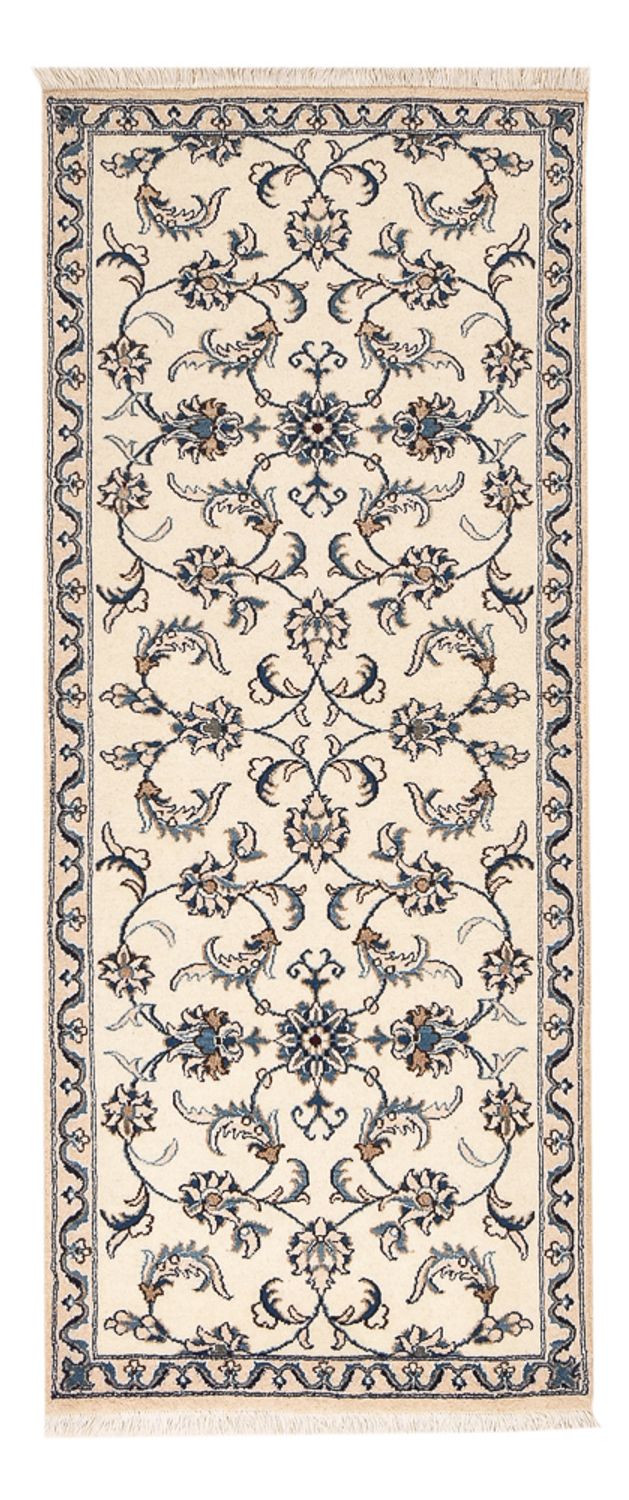 Løber Persisk tæppe - Nain - 190 x 80 cm - beige
