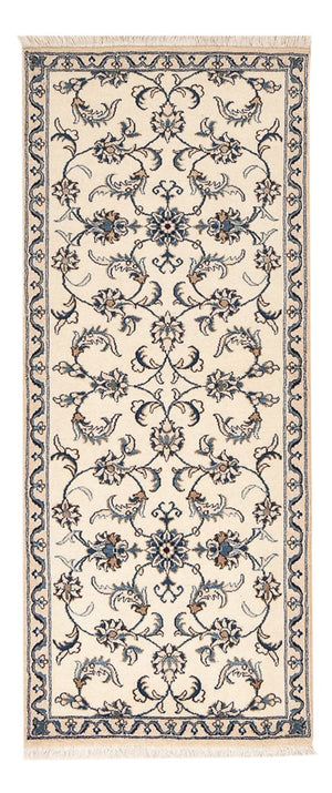 Løber Persisk tæppe - Nain - 190 x 80 cm - beige