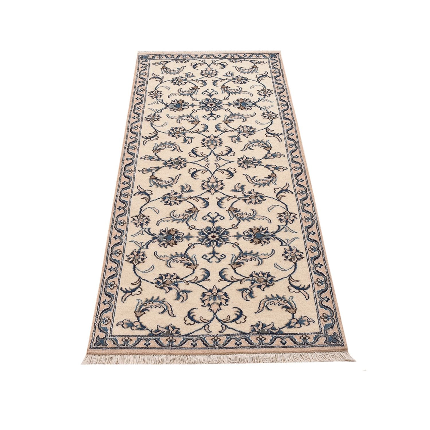 Løber Persisk tæppe - Nain - 190 x 80 cm - beige