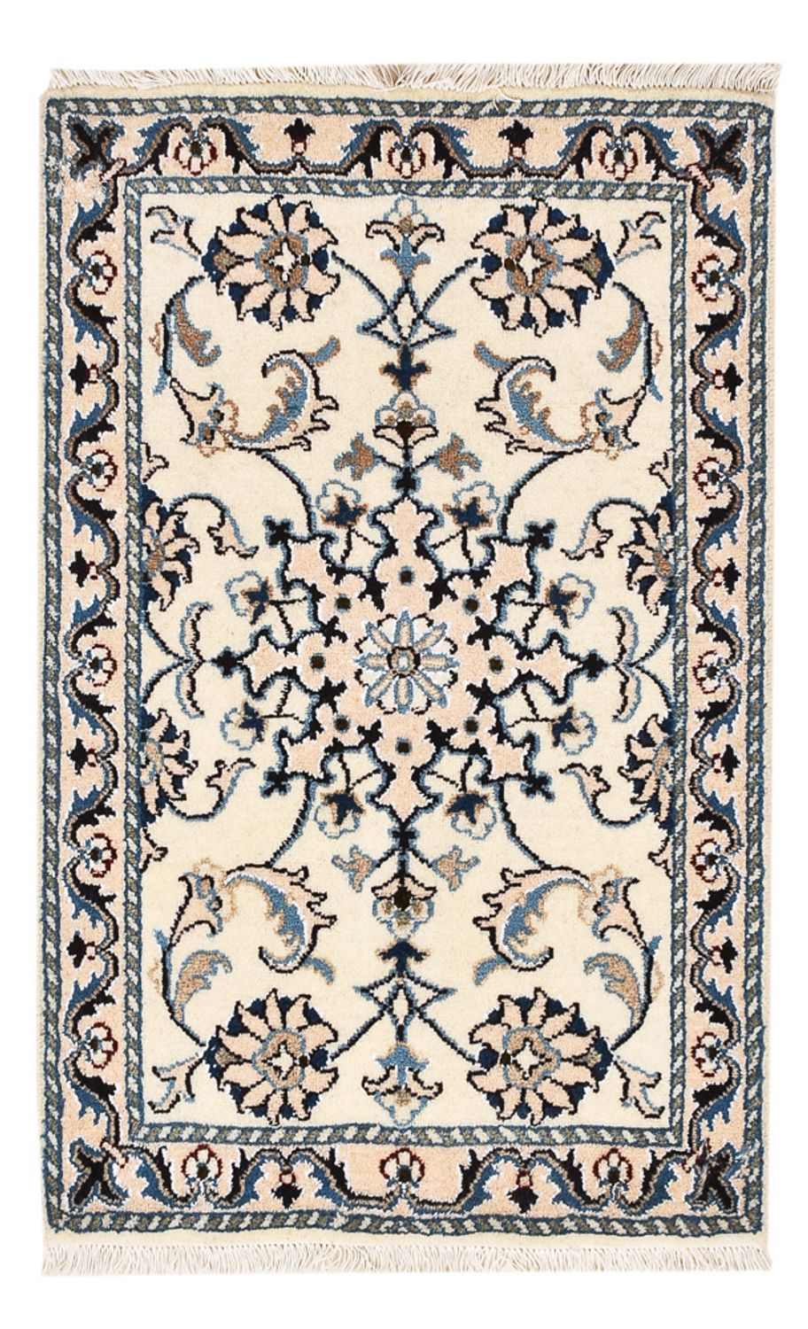 Persisk tæppe - Nain - 93 x 60 cm - beige
