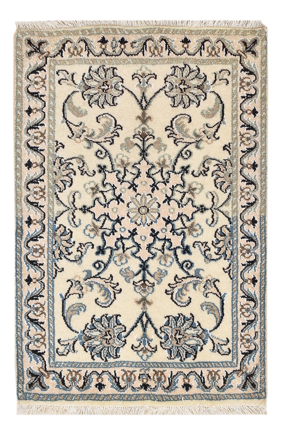 Persisk tæppe - Nain - 87 x 60 cm - beige