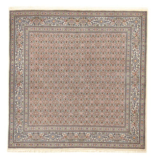 Persisk tæppe - Classic firkantet  - 200 x 200 cm - lys brun