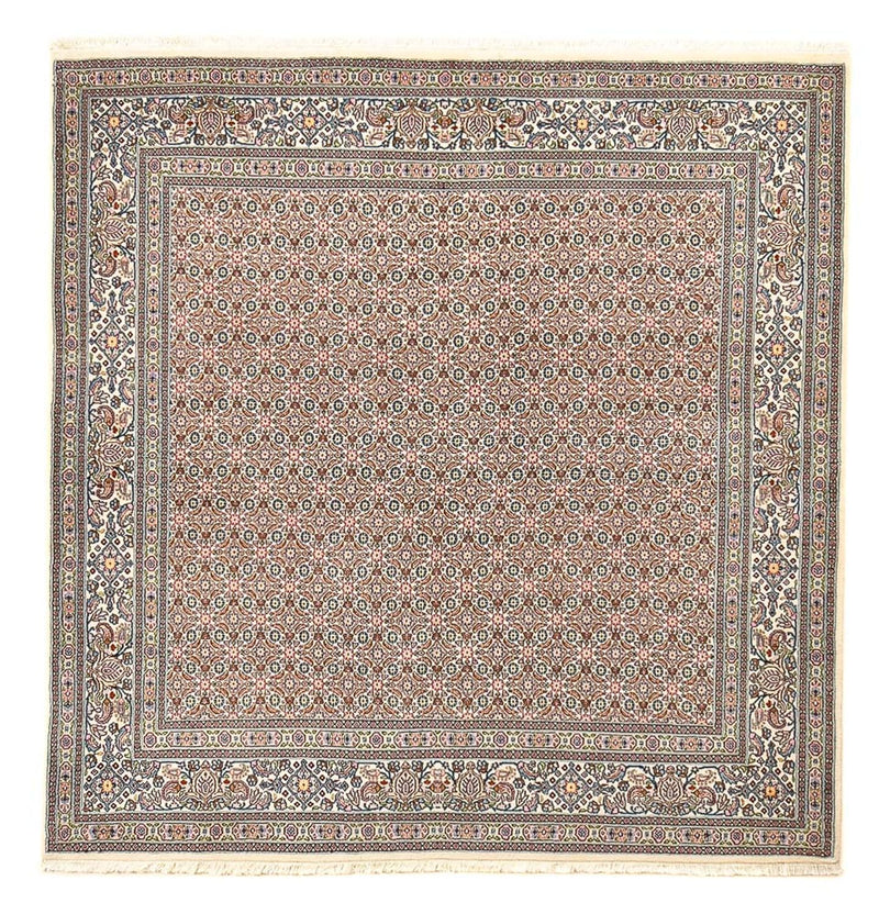 Persisk tæppe - Classic firkantet  - 200 x 200 cm - lys brun