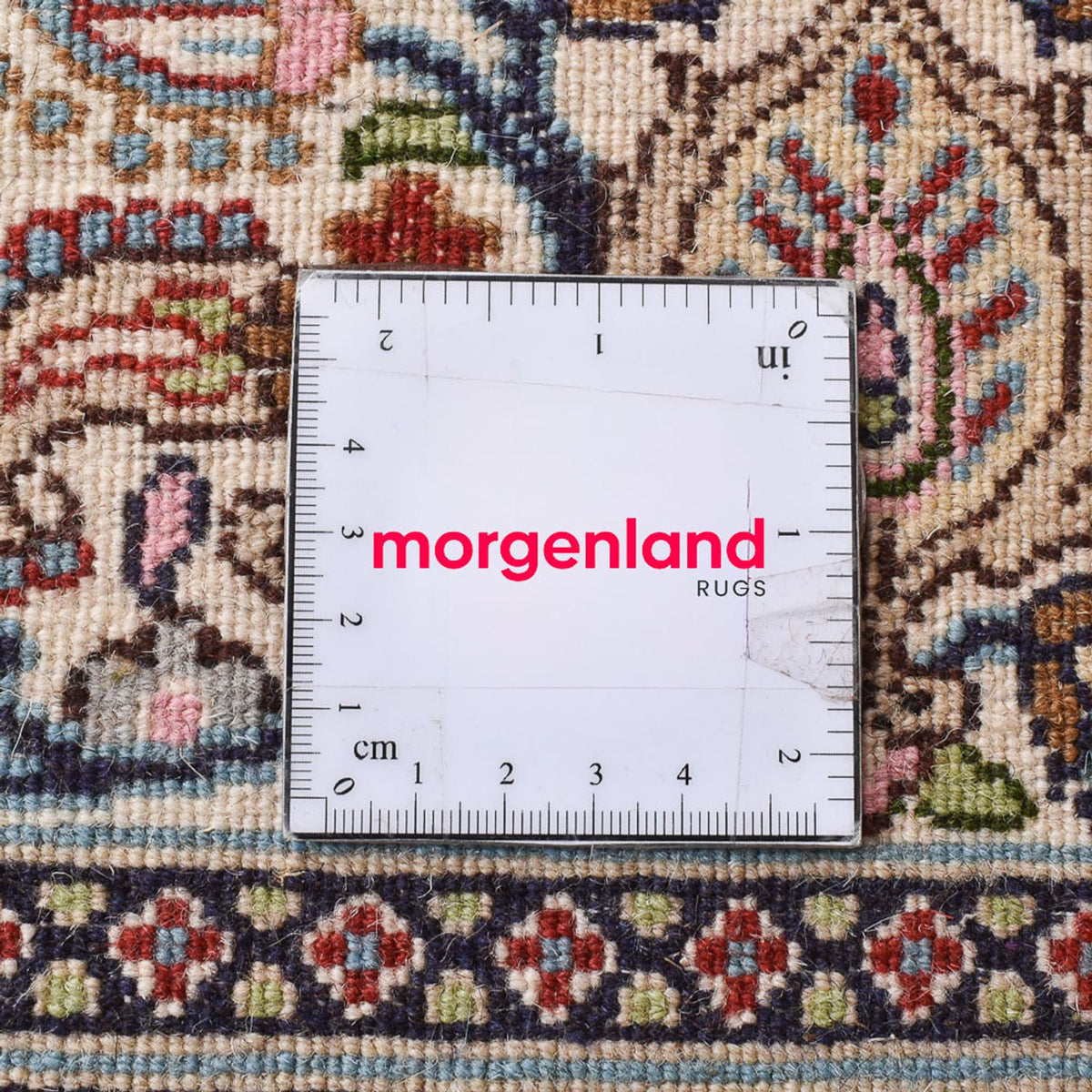 Persisk tæppe - Classic firkantet  - 200 x 200 cm - lys brun