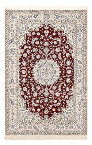 Persisk tæppe - Nain - Premium - 236 x 150 cm - mørkerød