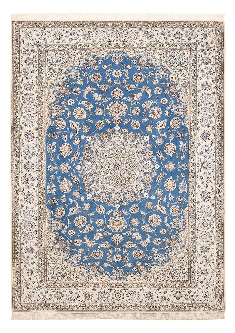 Persisk tæppe - Nain - Premium - 221 x 159 cm - blå