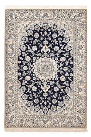 Persisk tæppe - Nain - Premium - 245 x 165 cm - mørkeblå