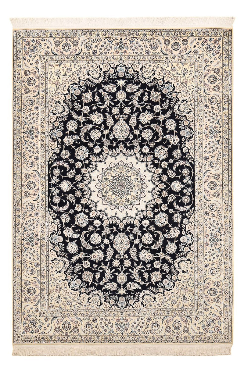 Persisk tæppe - Nain - Premium - 240 x 161 cm - mørkeblå