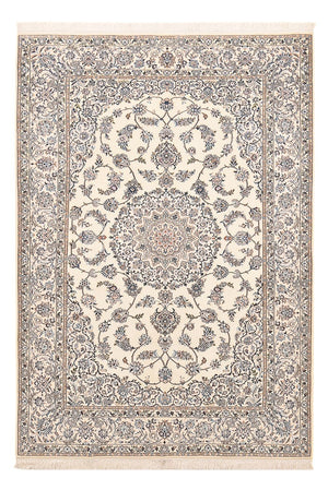 Persisk tæppe - Nain - Premium - 219 x 146 cm - lysegrå