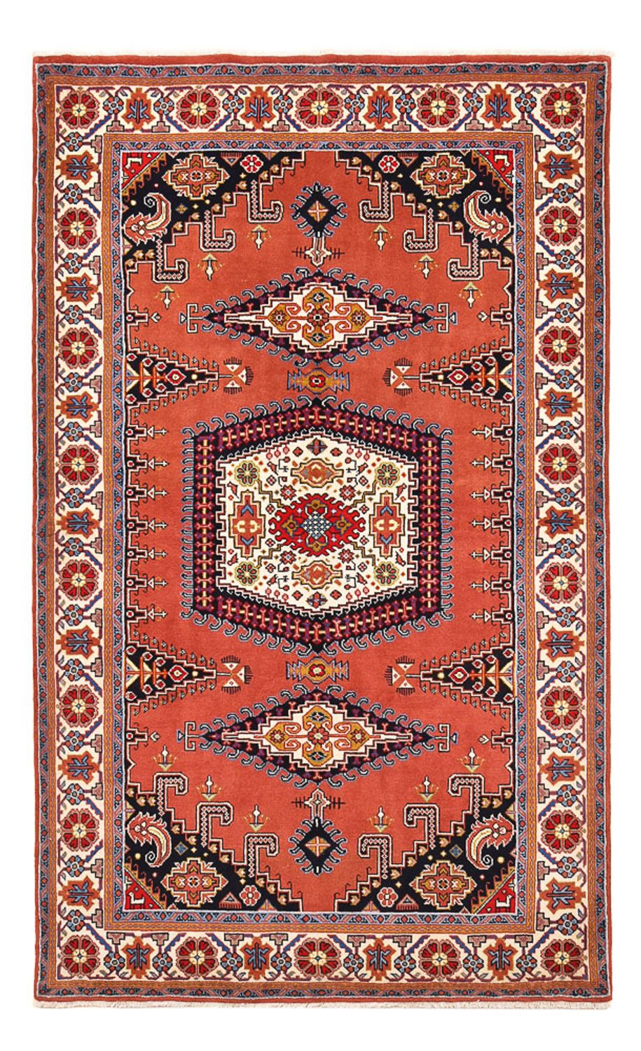 Persisk tæppe - Nomadisk - 255 x 155 cm - rød