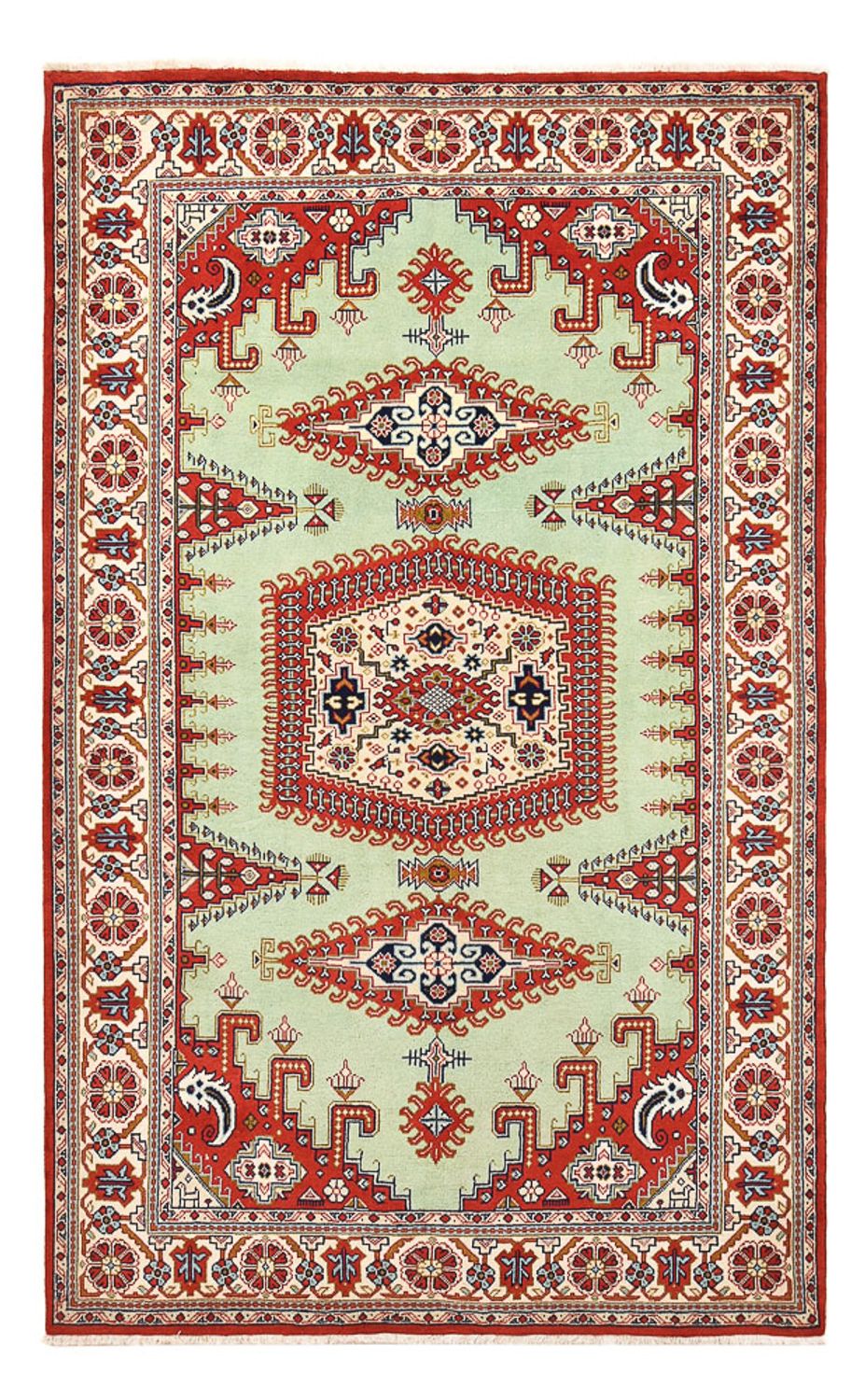 Persisk tæppe - Nomadisk - 250 x 152 cm - lysegrøn