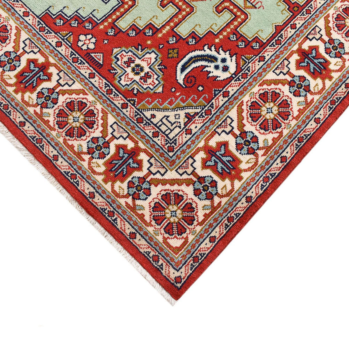 Persisk tæppe - Nomadisk - 250 x 152 cm - lysegrøn