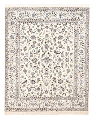 Persisk tæppe - Nain - Premium - 255 x 210 cm - lysegrå