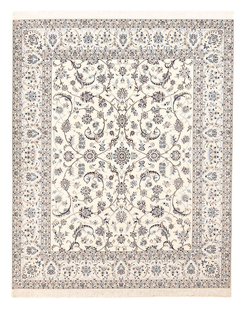 Persisk tæppe - Nain - Premium - 255 x 210 cm - lysegrå