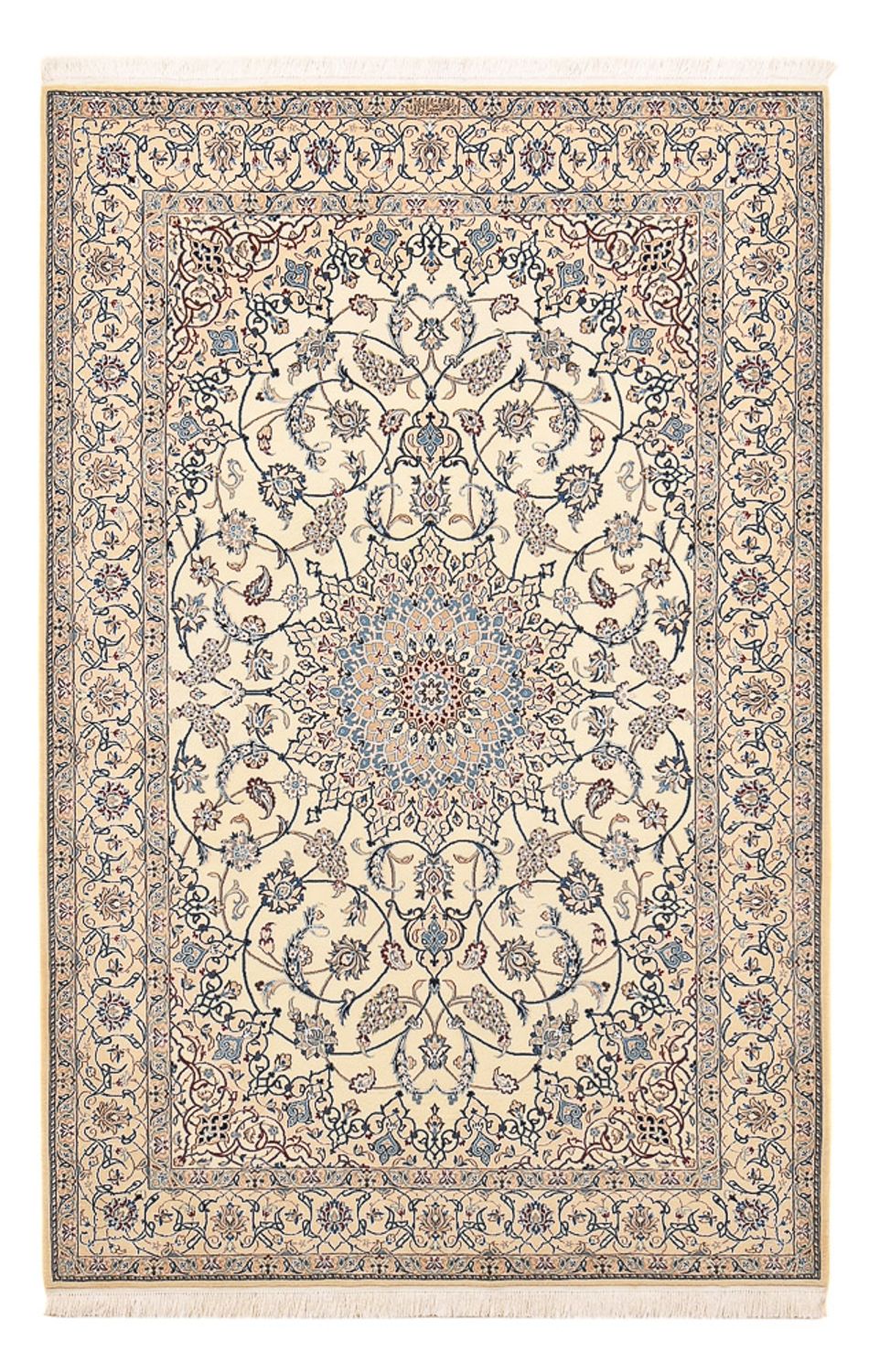 Persisk tæppe - Nain - Premium - 217 x 140 cm - sand