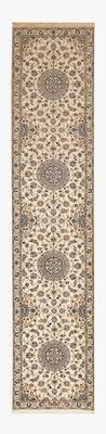 Løber Persisk tæppe - Nain - Premium - 403 x 87 cm - beige