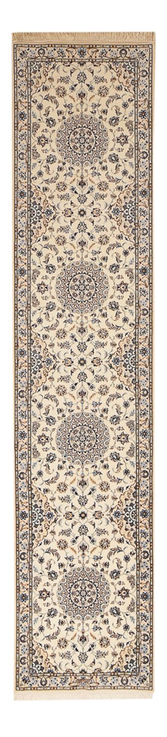 Løber Persisk tæppe - Nain - Premium - 397 x 87 cm - beige