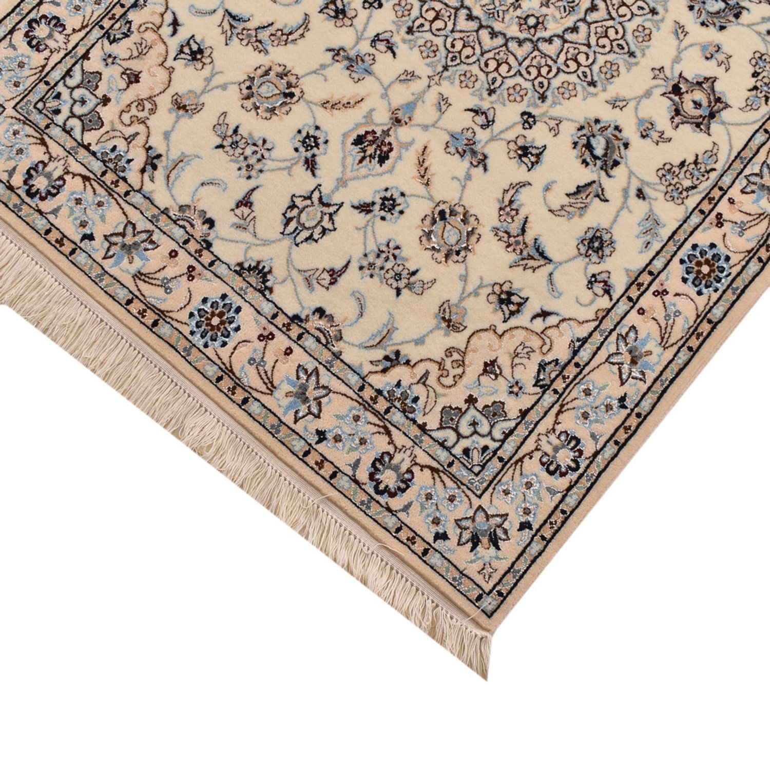 Løber Persisk tæppe - Nain - Premium - 397 x 87 cm - beige