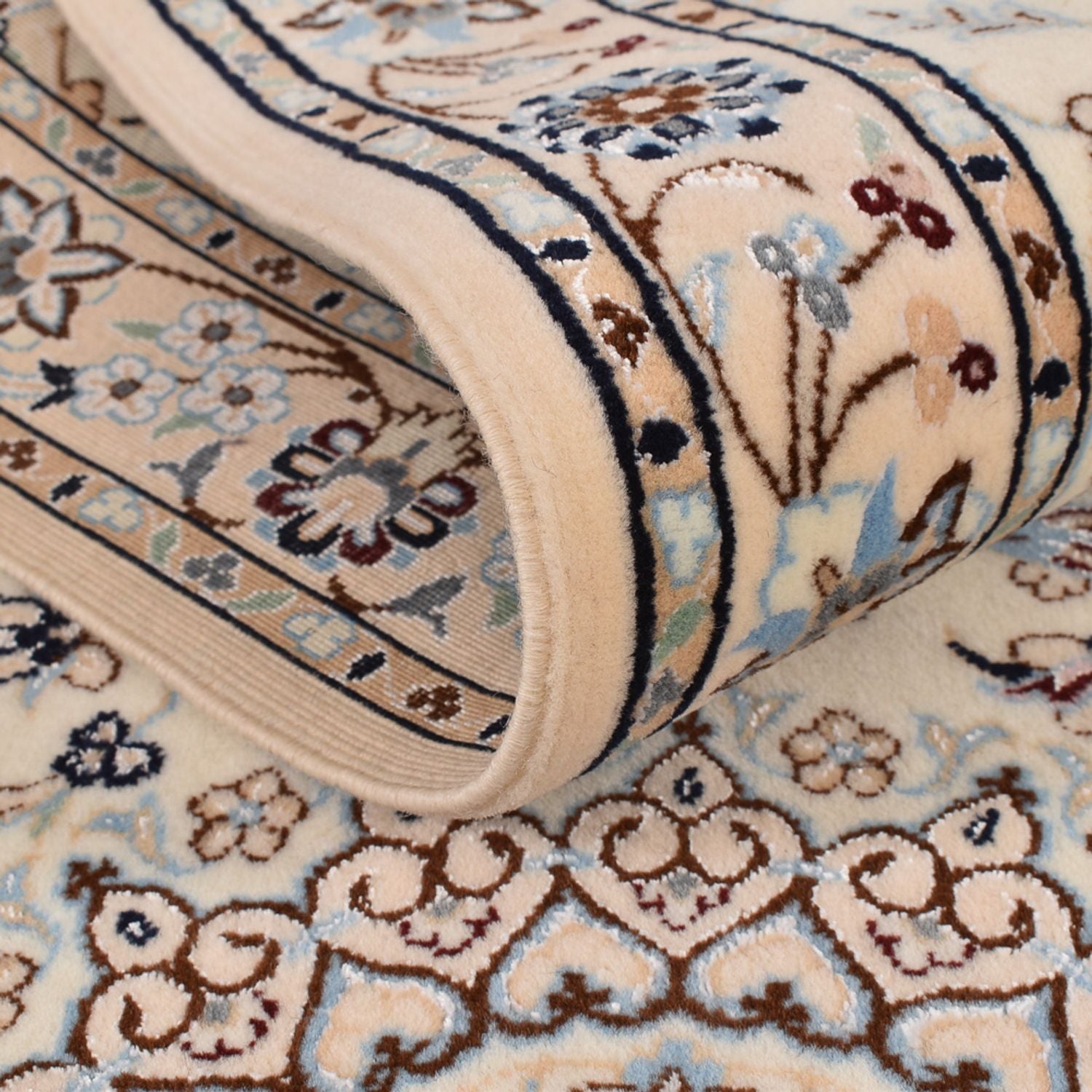 Løber Persisk tæppe - Nain - Premium - 397 x 87 cm - beige