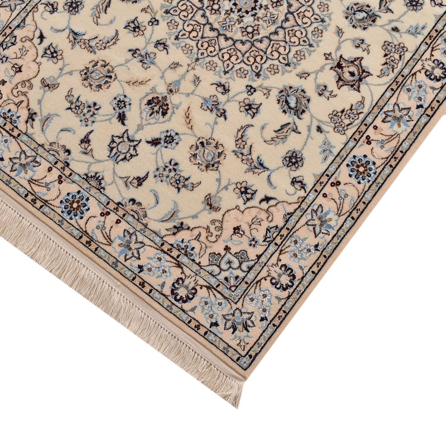Løber Persisk tæppe - Nain - Premium - 397 x 87 cm - beige