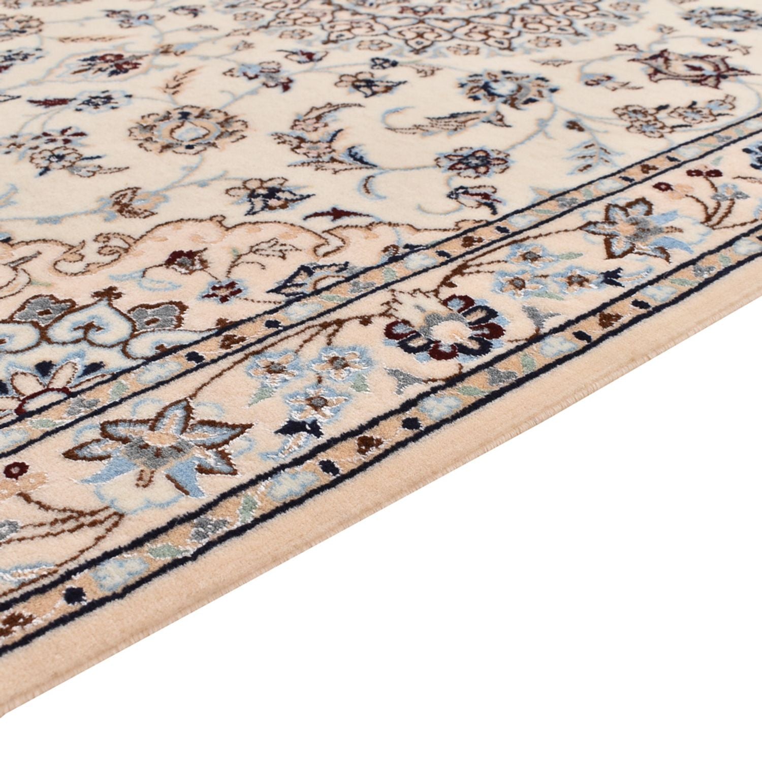 Løber Persisk tæppe - Nain - Premium - 397 x 87 cm - beige