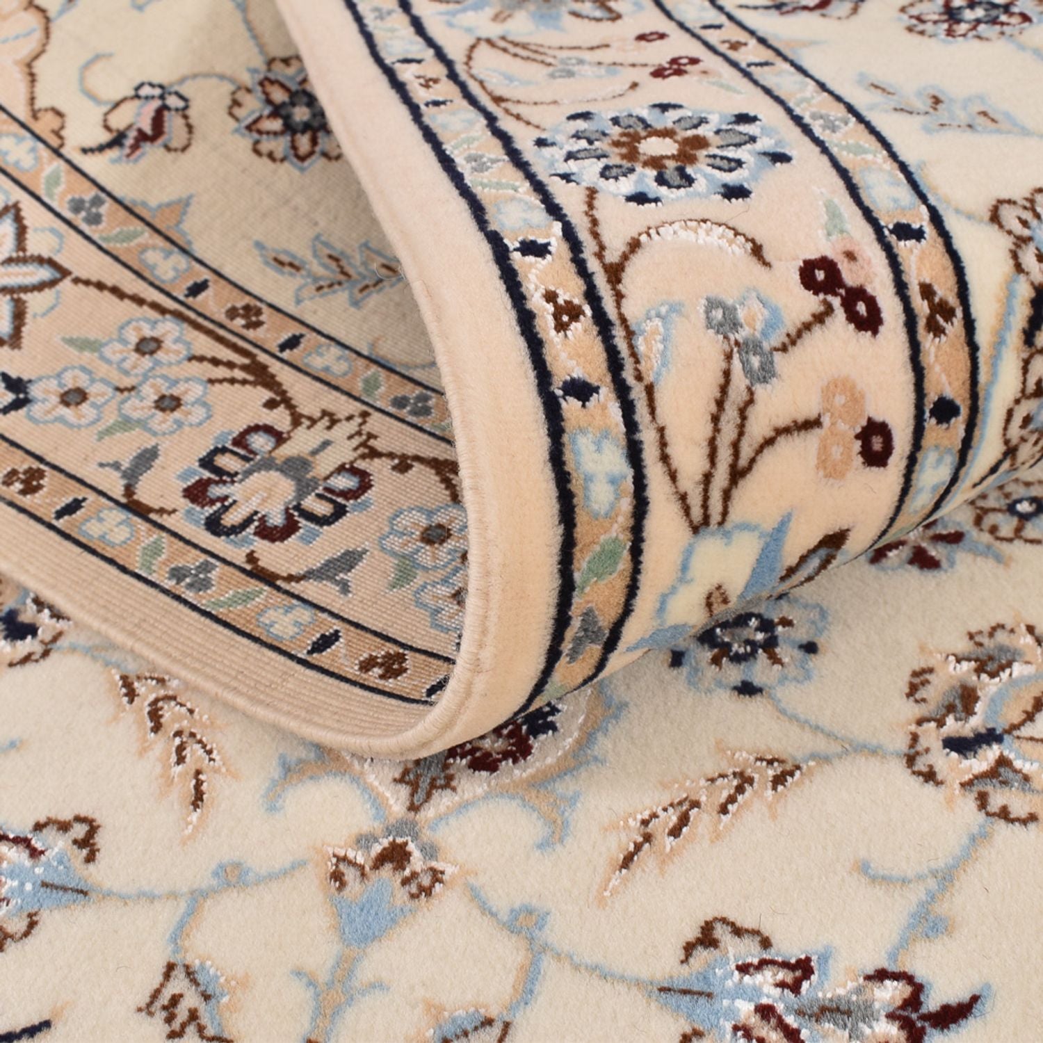 Løber Persisk tæppe - Nain - Premium - 397 x 87 cm - beige