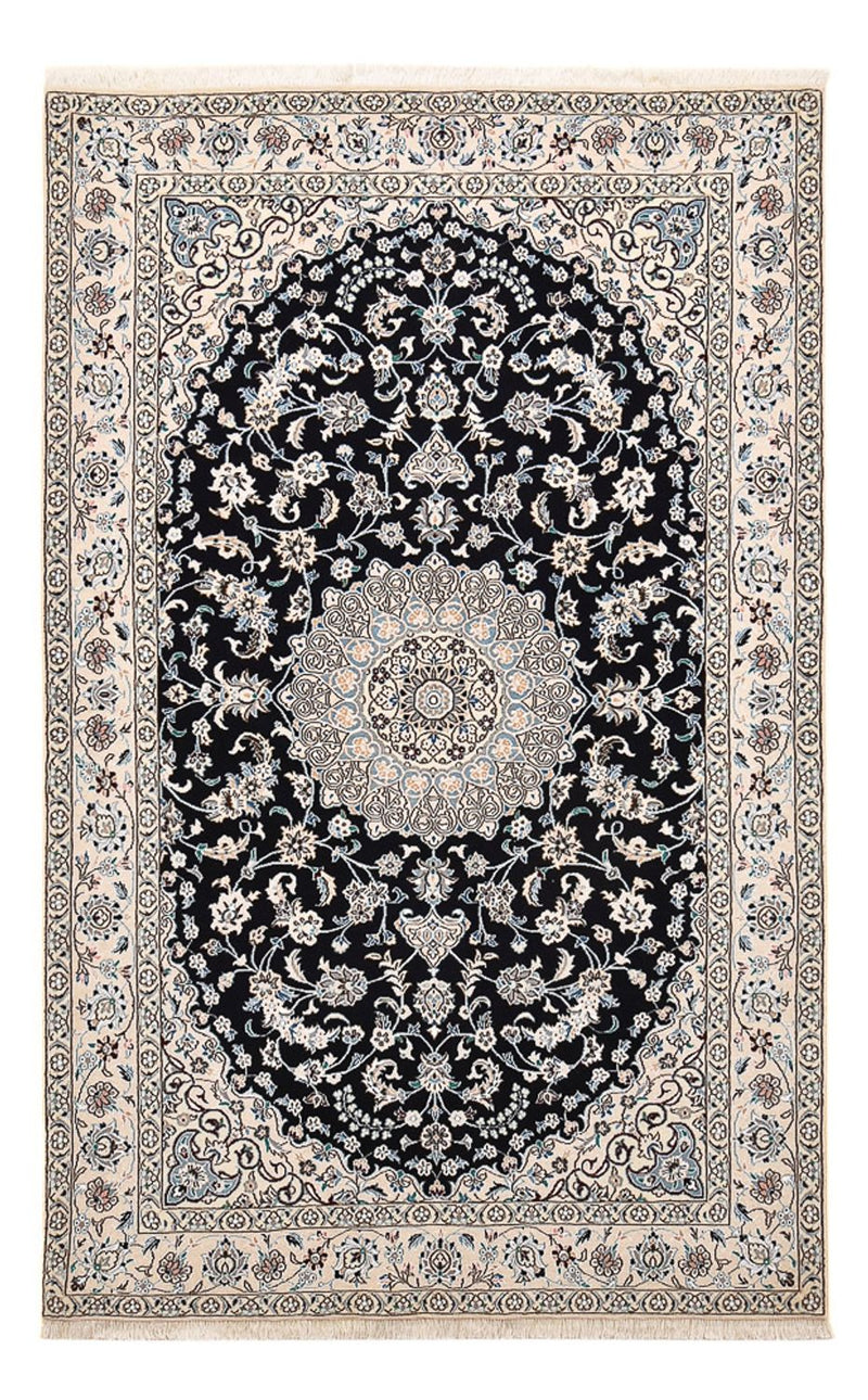Persisk tæppe - Nain - Royal - 250 x 153 cm - mørkeblå