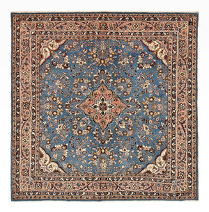 Persisk tæppe - Nomadisk firkantet  - 211 x 206 cm - blå