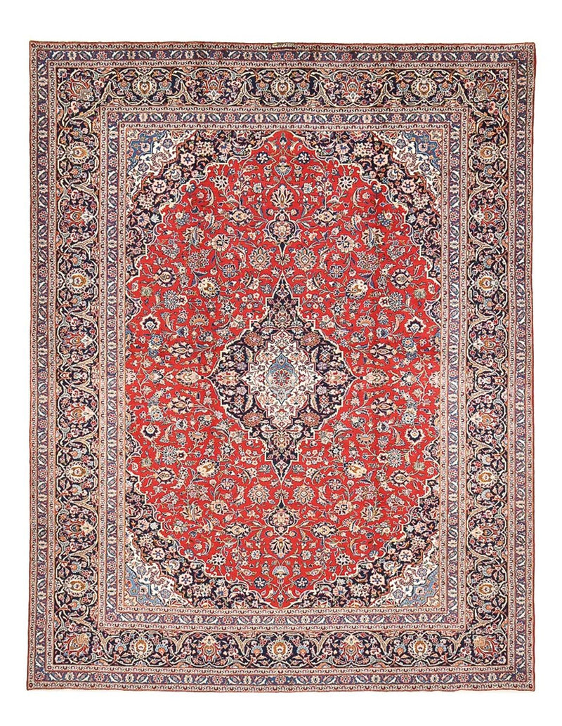 Persisk tæppe - Keshan - 398 x 306 cm - rød