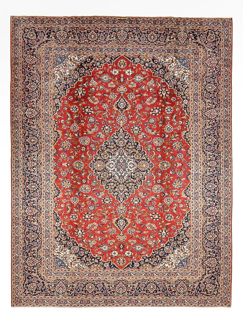 Persisk tæppe - Keshan - 409 x 301 cm - rød